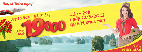 vé máy bay Hải Phòng - TP Hồ Chí Minh