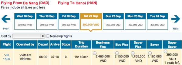 vé máy bay giá rẻ vietnam airline