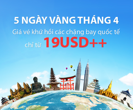 Vietnam Airlines bán vé quốc tế giá rẻ từ 19 USD