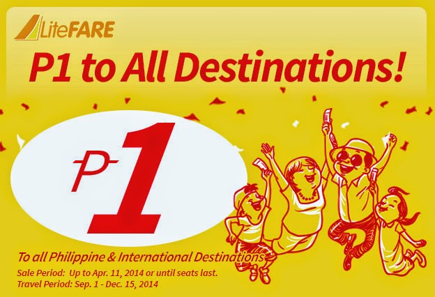 vé máy bay siêu rẻ 1 peso Cebu Pacific