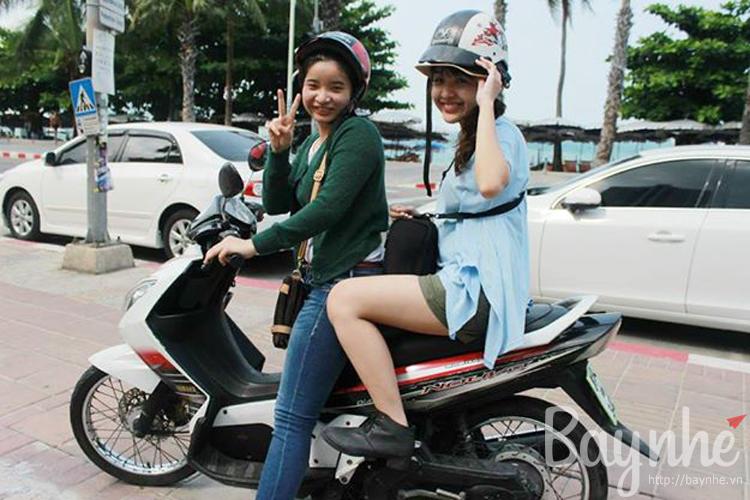 thuê xe máy ở Pattaya