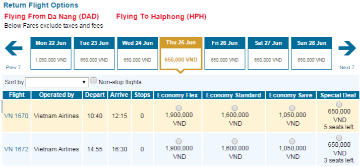 Vé tiết kiệm dịp hè 2015 của Vietnam Airlines