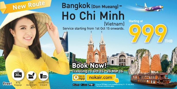 Nokair_Vietnam Nok Air mở bán vé siêu rẻ bay Bangkok tháng 10