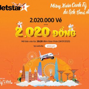 Nửa đêm giao thừa, Jetstar tung 2 triệu vé siêu rẻ từ 2.020 đồng